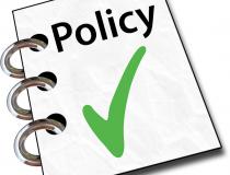 policy with a check mark
